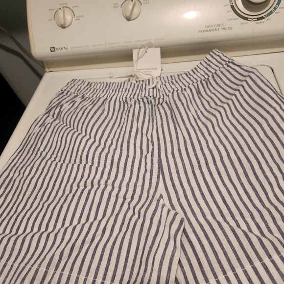 NWT BeachLunchLounge Linen Cotton Pull On Shorts - Picture 7 of 8